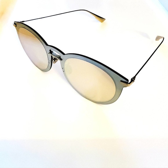 DIOR "ULTIMEF" 53MM SILVER & PINK ROUND AVIATOR SUNGLASSES 🕶 - Picture 3 of 8